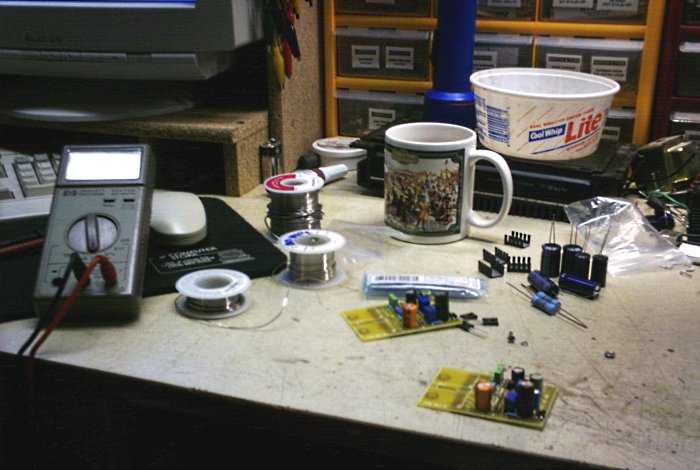 Early PCB assembly
