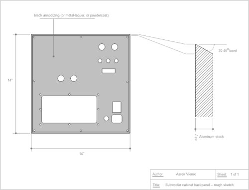 Preliminary plate drawing