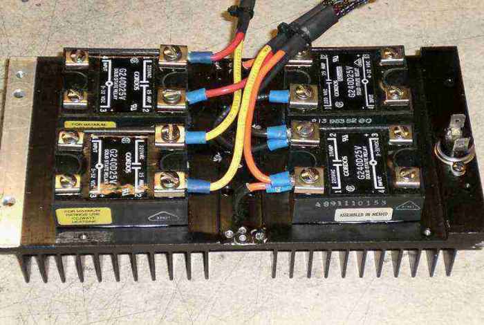 Heatsink and SSRs