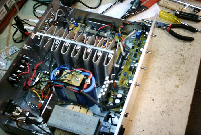 The installed preamp