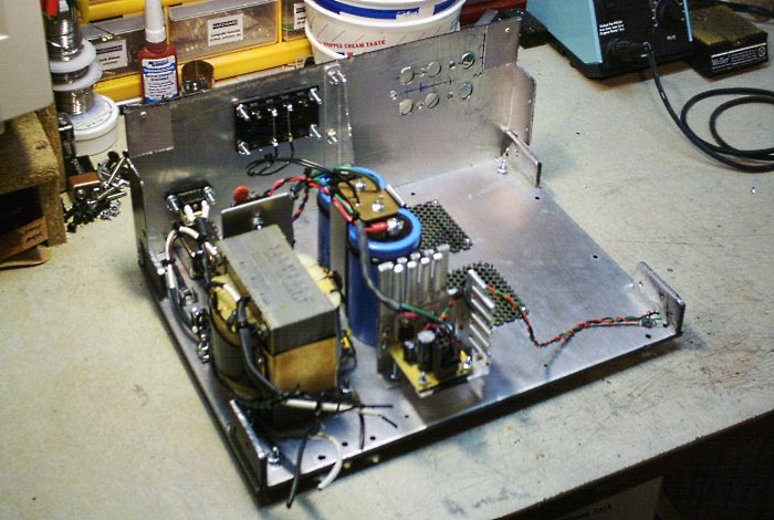 The power supply installed